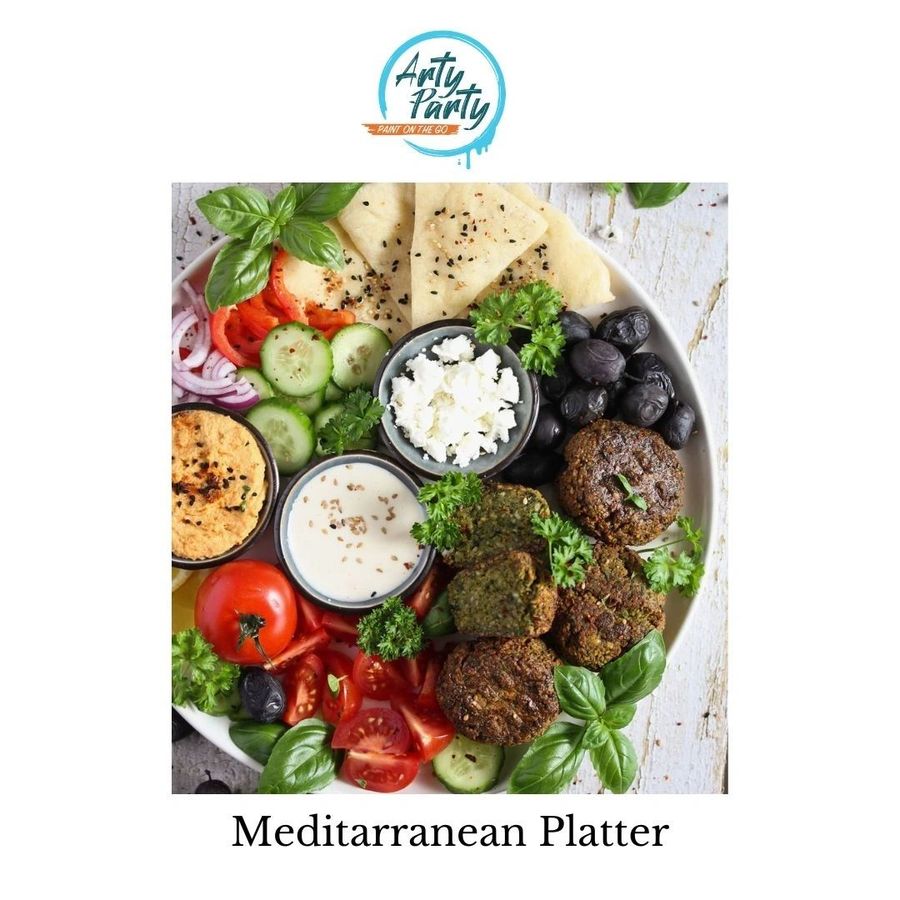 An Arty Party Mediterranean platter